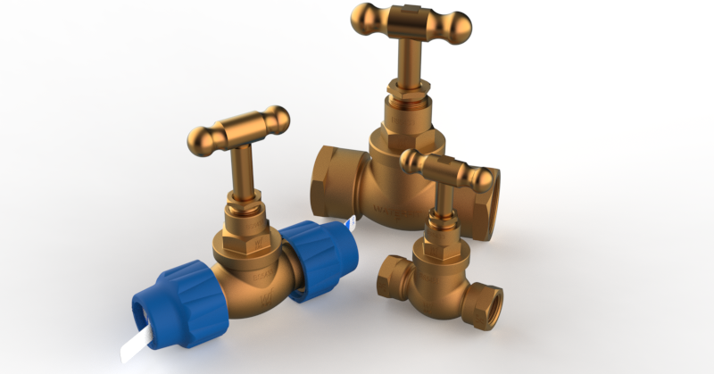 Waterfit gunmetal stopcocks and spherical valves