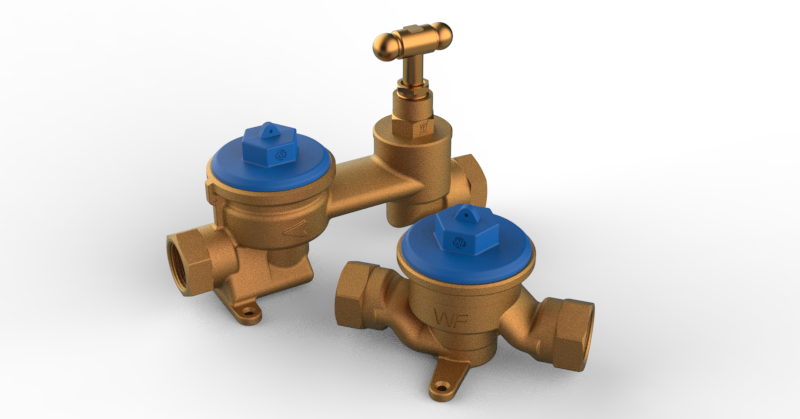 Waterfit meter carrier assemblies